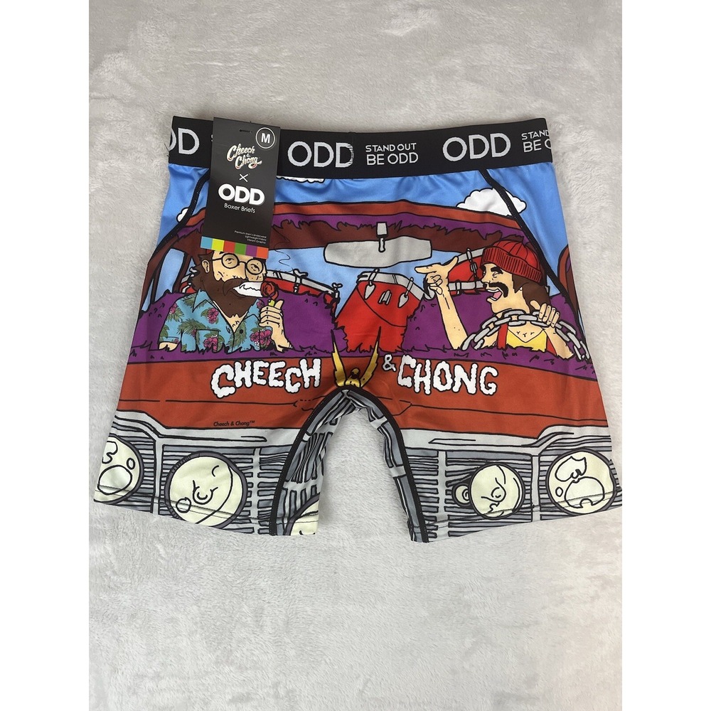 STAND OUT BE ODD Boxer Men Medium Brief Cheech Chong ODD Multi-Color Underwear - Picture 2 of 6